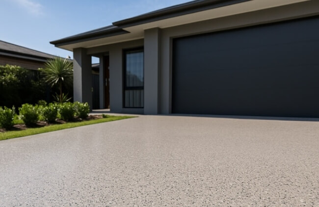 Epoxy driveway in Perth offering strong heat and oil resistance for long term durability by Epoxy Flooring Guys Perth.
