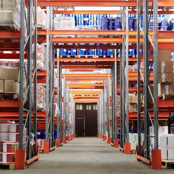 Seamless epoxy flooring in a busy storeroom, prepped and installed by Epoxy Flooring Guys Perth for long-term use.